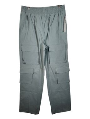 Mono B Men's Sage Green Cargo Pants with Elastic Waist